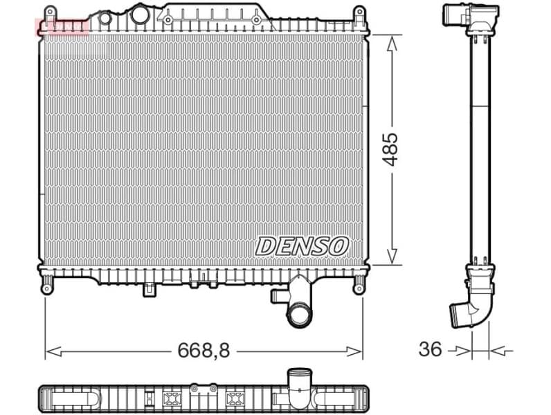 Radiator, engine cooling DRM14003
