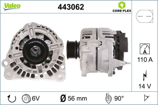 Alternator VALEO CORE-FLEX 443062 - image 5