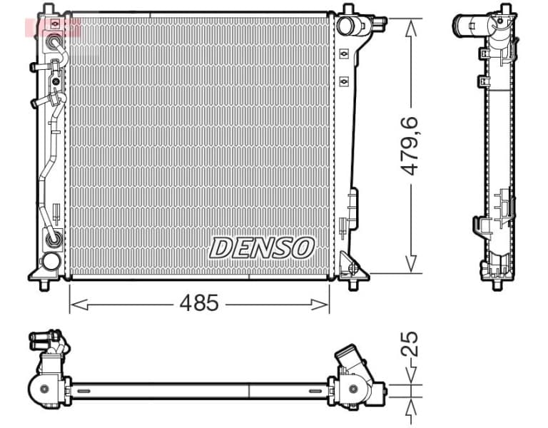 Radiator, engine cooling DRM41030