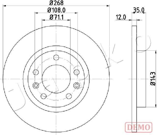 Brake Disc 610408C - image 2
