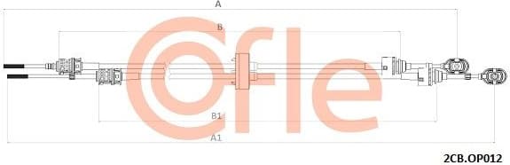 Cable Pull, manual transmission 92.2CB.OP012