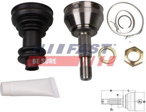 Joint Kit, drive shaft FT25001K