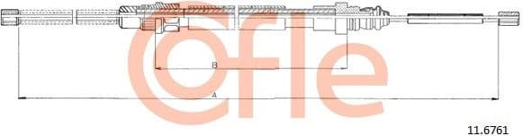 Cable Pull, parking brake 92.11.6761