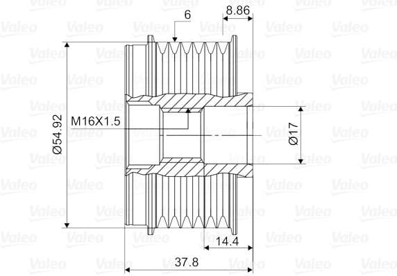 Alternator Freewheel Clutch VALEO NEW SPARE PART 588121 - image 4