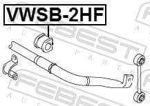Mounting, stabiliser bar VWSB-2HF - image 2