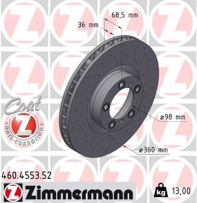 Brake Disc SPORT BRAKE DISC Z 460.4553.52