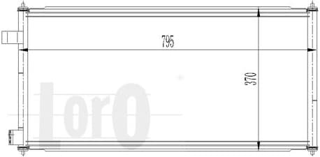 Condenser, air conditioning LORO 017-016-0021 - image 2