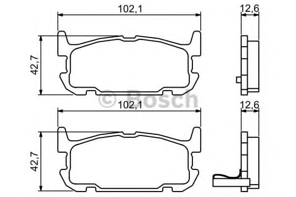 Brake Pad Set, disc brake 0986494226