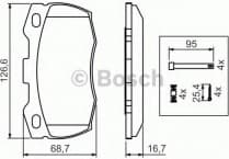 Brake Pad Set, disc brake 0986494291