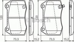 Brake Pad Set, disc brake 0986494310