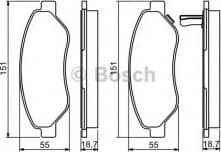 Brake Pad Set, disc brake 0986494345