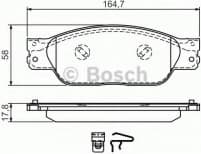 Brake Pad Set, disc brake 0986494355