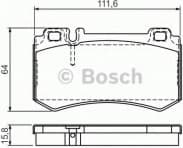 Brake Pad Set, disc brake 0986494356