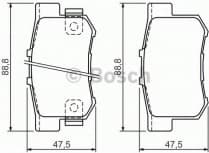 Brake Pad Set, disc brake 0986494358