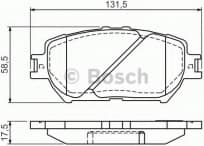 Brake Pad Set, disc brake 0986494363