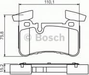 Brake Pad Set, disc brake 0986494411