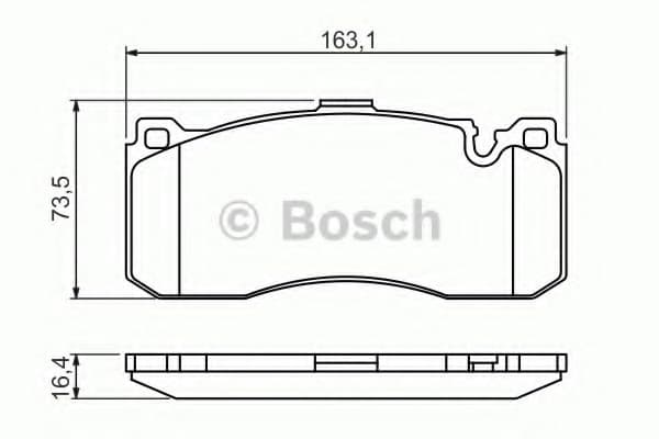 Brake Pad Set, disc brake 0986494428