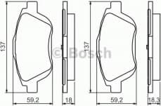 Brake Pad Set, disc brake 0986494438