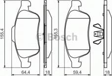 Brake Pad Set, disc brake 0986494441