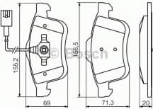Brake Pad Set, disc brake 0986494453