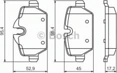 Brake Pad Set, disc brake 0986494461