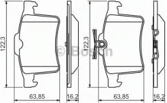 Brake Pad Set, disc brake 0986494480