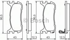 Brake Pad Set, disc brake 0986494482
