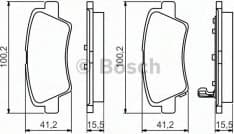 Brake Pad Set, disc brake 0986494557