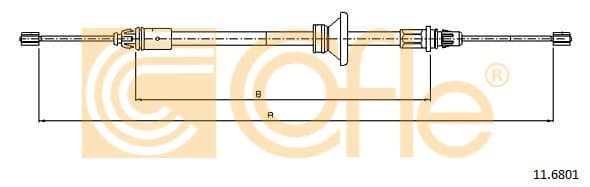 Cable Pull, parking brake 11.6801