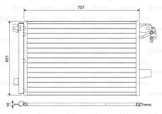 Condenser, air conditioning 814461 - image 2