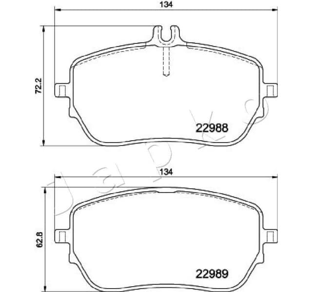 Brake Pad Set, disc brake 500549