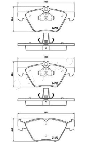 Brake Pad Set, disc brake 500526 - image 2