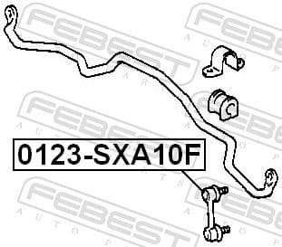 Link/Coupling Rod, stabiliser bar 0123-SXA10F