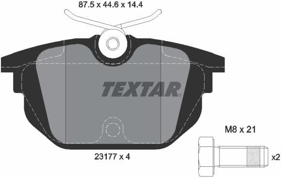 Brake Pad Set, disc brake 2317703