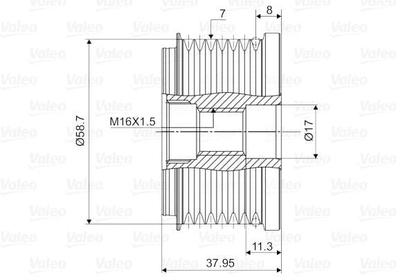 Alternator Freewheel Clutch VALEO NEW SPARE PART 588057 - image 4