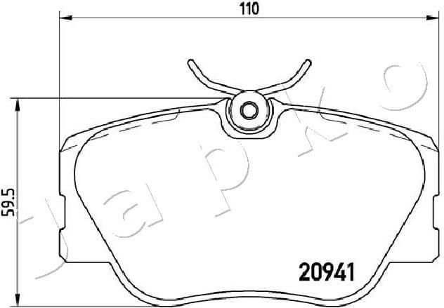 Brake Pad Set, disc brake 500525 - image 2