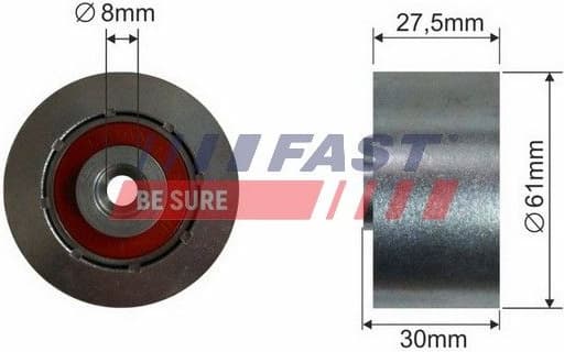 Tensioner Pulley, timing belt FT44084