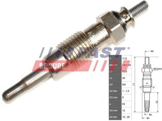 Glow Plug FT82722