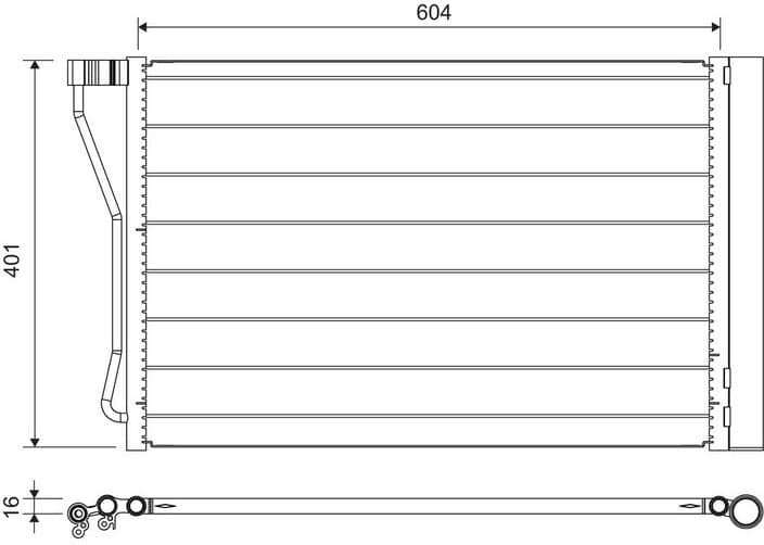 Condenser, air conditioning 814388 - image 2