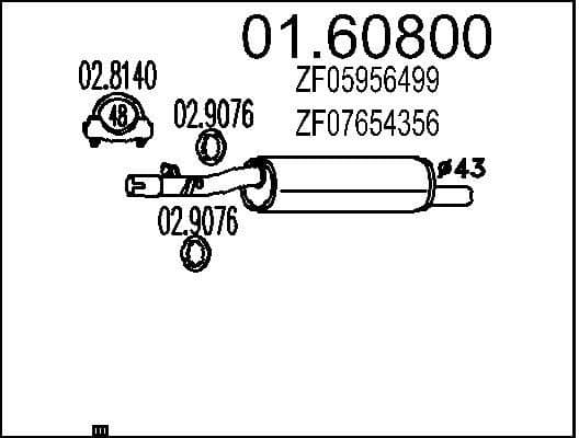 Rear Muffler 01.60800