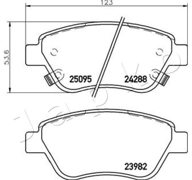 Brake Pad Set, disc brake 500400 - image 2