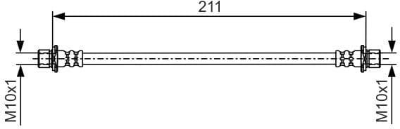 Brake Hose 1 987 481 528 - image 5