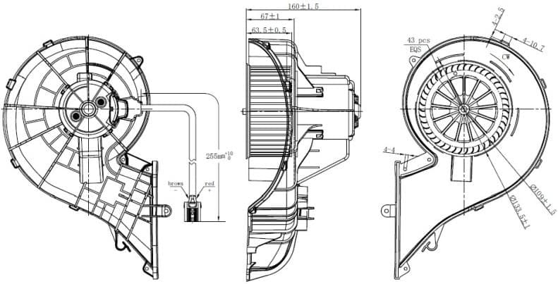 Interior Blower EASY FIT 34353
