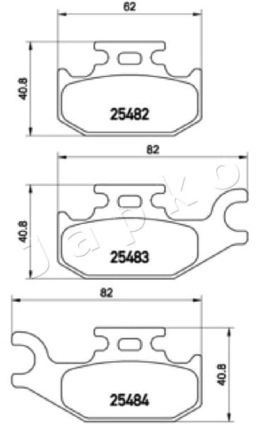Brake Pad Set, disc brake 500719 - image 2