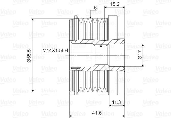 Alternator Freewheel Clutch VALEO NEW SPARE PART 588047 - image 4
