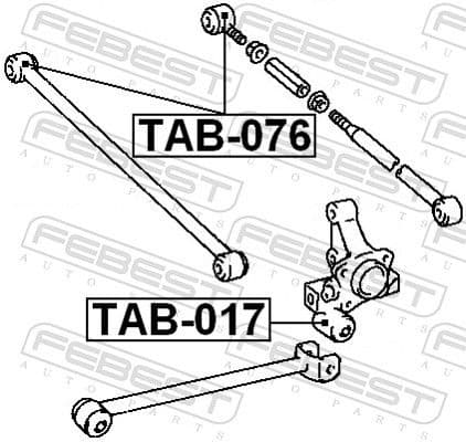 Mounting, control/trailing arm TAB-076 - image 2