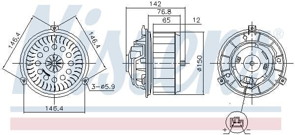 Interior Blower 87623