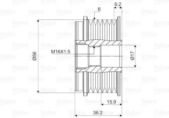 Alternator Freewheel Clutch VALEO NEW SPARE PART 588077 - image 4