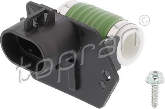 Series Resistor, electric motor (radiator fan) 601 624