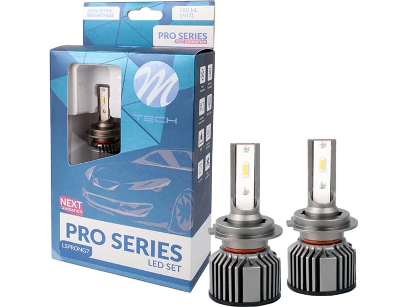 M-TECH Lemputės LED H7 PRO, kmpl. (2vnt) - LSPRONG7-LED-MTH